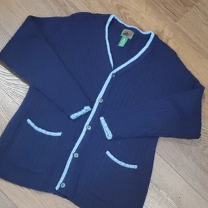 VINTAGE BOSTON TRADERS 100% wool cardigan. #3702 - Picture 1 of 8