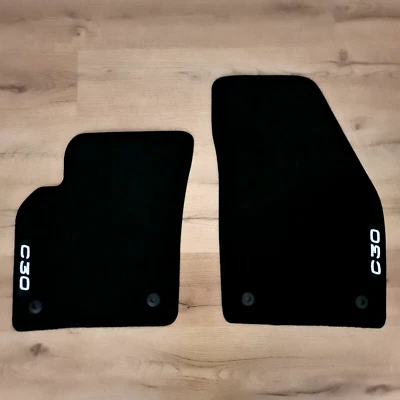 Alfombrillas delanteras de terciopelo para dos coches para Volvo C30 2004-2012 revestimientos de alfombras impermeables Foto 1 de 4