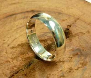 925 Sterlingsilber breites Band & Meditation Statement Handarbeit Ring alle Größen-D-23 - Bild 1 von 12