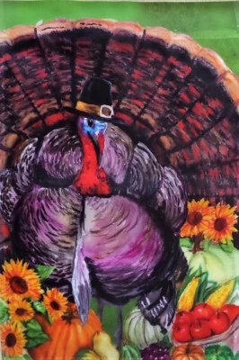 Bandera estándar al aire libre de peregrino de pavo por Premier 28"x40", #2521, Acción de Gracias Foto 1 de 4