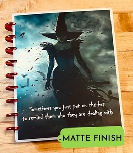 MATTE Oz Inspired Put on ur Witch Hat Cover Set 4 use w/ Classic HAPPY Planner~ - Picture 1 of 7