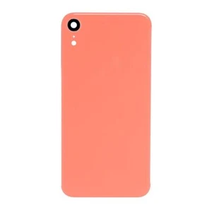 For iPhone XR - Rear Glass Back Cover with Camera Lens - Coral Pink No Logo - Picture 1 of 1