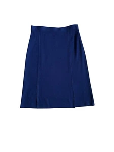 NEW St. John Size 8 Blue Wool Blend A Line Skirt $395 Career Office - Picture 1 of 8