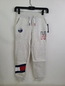Tommy Hilfiger Boy's Gray Sweatpants With Logos Size 7 NEW