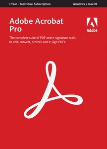 Adobe Acrobat Pro (Windows/Mac) - Picture 1 of 7