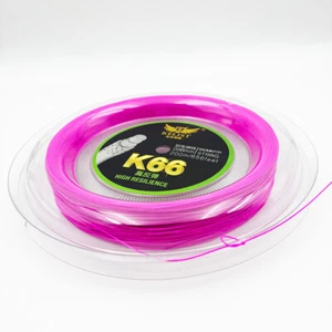 BG66 Qualität 200m 0,66mm Badmintonschläger Saite für Nylon Pfirsich Farbe - Bild 1 von 8