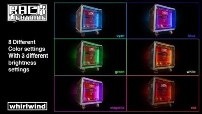  2 Kits de iluminación LED para rack Whirlwind PLR-PSRK-20 luces laterales de color de 18" de largo  Foto 1 de 3