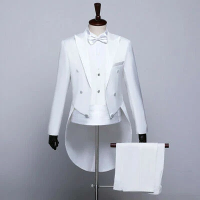 Traje para Hombres Baile de graduación Esmoquin Abrigo Chaqueta Chaleco Pantalones Cena Boda Novio Vestido Foto 1 de 4