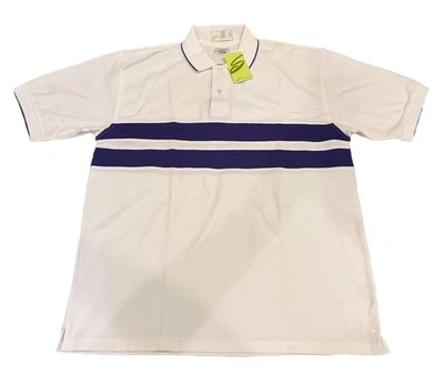 Nuevo Polo Vintage Sahara NatureTech Talla XL Púrpura Rayas Blanco Foto 1 de 4