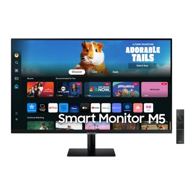 SAMSUNG 27-Inch M5 (M50D) Series FHD Smart Monitor, NEW - Image 1 of 4
