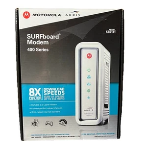 ARRIS Surfboard Cable Modem SB6141 DOCSIS 3.0 Motorola NEW & NEVER USED SEALED - Afbeelding 1 van 2