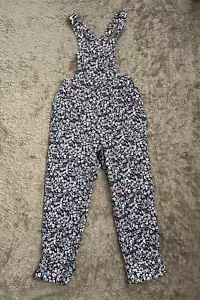 Zara Floral Jumpsuit Overalls with Matching Bag Size XS - Picture 1 of 4