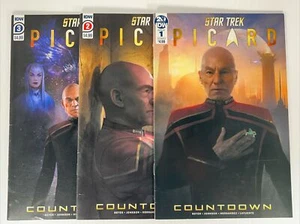 Star Trek Picard Countdown #1-3 Pitre-Durocher Pangrazio Variant Lot IDW 2019 - Picture 1 of 10