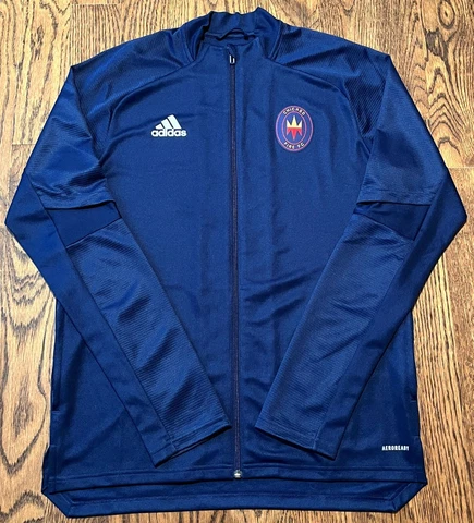 Chicago Fire Track Jacket Adidas Medium MLS Soccer Football Aeroready Motorola Cover