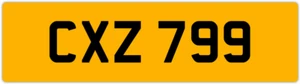 CXZ 799 C 3x3 DATELESS PRIVATE NUMBER PLATE CAM COL CHRIS CHAS CHARLIE CAL CON - Picture 1 of 1