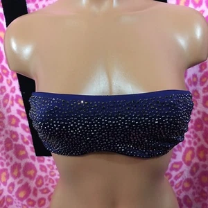 Victoria's Secret sehr sexy Neckholder-Bandeauoberteil Strass Glitzer Schwimmen Small S NEU - Bild 1 von 5