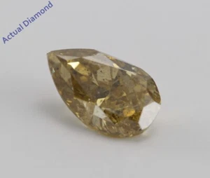 Pear Loose Diamond (1.26 Ct,natural Fancy Brownish Yellow,i2) GIA - Picture 1 of 4