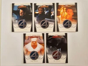 Marvel Masterpieces 2008 (serie 2) Disfraz de los Cuatro Fantásticos conjunto completo #ff1,2,3,4,5 - Imagen 1 de 2