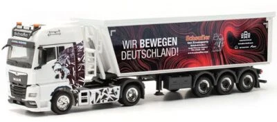 HERPA - MAN TGX 4x2 con rimorchio a 3 assi SCHEUFLER - 1/87 - HER317153 - Immagine 1 di 4