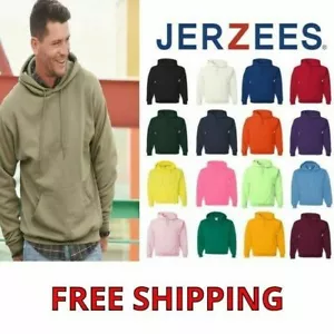 JERZEES Men's Hoodie Fleece Pullover Hooded Sweatshirt 8 oz. Size S-4XL 996 New - Picture 1 of 56