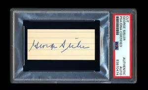 GEORGE SISLER SIGNED MINT CUT PSA/DNA AUTOGRAPHED 1922 AL MVP .420 AVERAGE - Picture 1 of 1