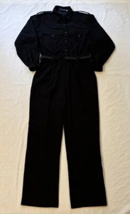 Vintage ESCADA Jumpsuit schwarz Wolle Polyester Damen Größe 42 Made in Western Germany - Bild 1 von 20