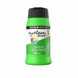 Daler Rowney Système 3 Peinture Acrylique Vert Fluorescent (500ml) - Picture 1 of 1