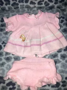Vintage Cabbage Patch Kids/Doll Clothes - 2 Pc Pink Duck Dress (30) - Picture 1 of 3