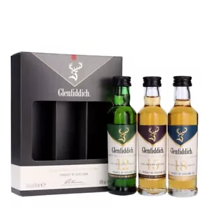 Glenfiddich Whisky Set 12, 15, 18 Jahre mit 3 x 0,05 Liter und 40 % Vol. - Bild 1 von 1