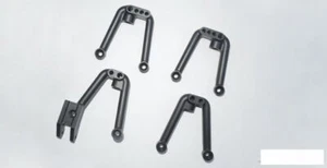 SSD Aluminum Shock Hoops Set for SCX10 II BLACK SSD00384 Trail King Axial SSD-RC - Picture 1 of 8