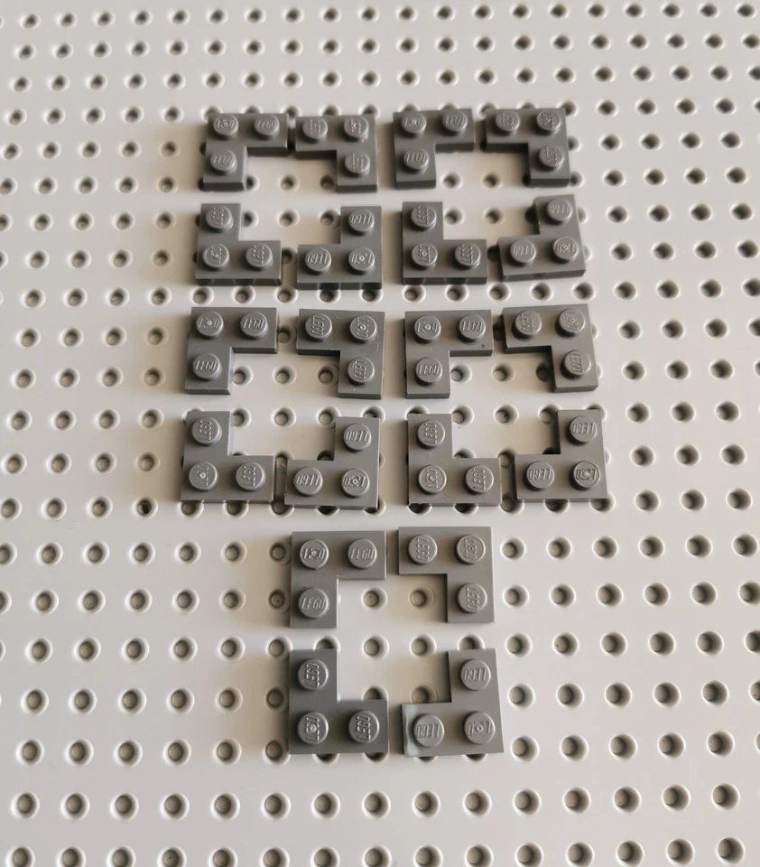 LEGO Eckplatte Winkel Platte 2x2 neu dunkelgrau 20 stk gray corner plate 2420 R1 - Bild 1 von 1