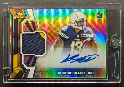 KEENAN ALLEN Rookie Auto 2013 Topps Finest Refractor Patch SP RPA - Image 1 of 4