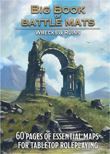 Big Book of Battle Mats Wilds Wrecks & Ruin by , Merchandise for RPG Board Game, - Picture 1 of 12