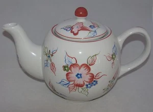 Andrea by Sadek Porcelain 6 Cup Teapot Tea Pot 6.8" VINTAGE TEA - Picture 1 of 1