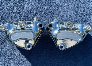 Pinzas delanteras cromadas Harley Street Glide 00-07 programa de intercambio FLHX Touring - Imagen 1 de 6
