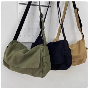 Canvas Handbags Satchels Crossbody Messenger Bag Japanese Shoulder Bags Casual - Bild 1 von 21