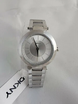 DKNY NY2285 Silver Tone Analog Women's Watch Size 5 1/2"  - Image 1 of 2
