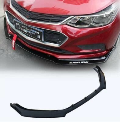 Kit de alerón de carrocería de parachoques delantero negro brillante para Chevrolet Cruze 2016-2018 Foto 1 de 4