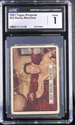 1951 Topps Ringside #32 Rocky Marciano - CGC 1 Poor - Image 1 of 2