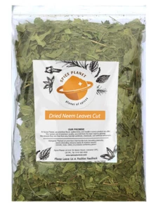 Neem Leaves Leaf Dried Cut Premium Quality Free UK P & P By Spice Planet - Picture 1 of 4