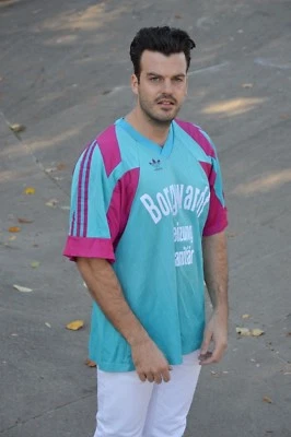 adidas Trikot Fußball Spielerhemd made Yugoslavia sport shirt TRUE VINTAGE 90s - Bild 1 von 4