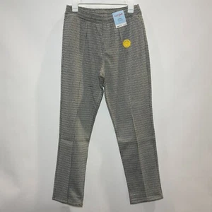 Boys' Houndstooth Knit Tapered Pull-On Pants - Cat & Jack Brown 18 - Picture 1 of 2