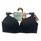 Kindly Yours Tshirt Bra 32D Wirefree Sustainable Womens Black Plant Based