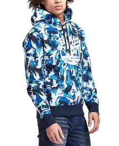 Timberland Camo Pullover Hoodie Sweatshirt Blue Large - Picture 1 of 9