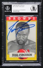 1993 Brown's Boxing Cards Jesse Ferguson #17 BAS Certified BGS Encased Auto