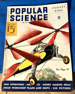 "Popular Science Monthly", Volume 125 - #2, August 1934 Foto 1 de 4