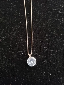 Delicate Aldo Round CZ Gold Tone Chain Necklace 19" L Sparkly Adjustable EUC - Picture 1 of 5