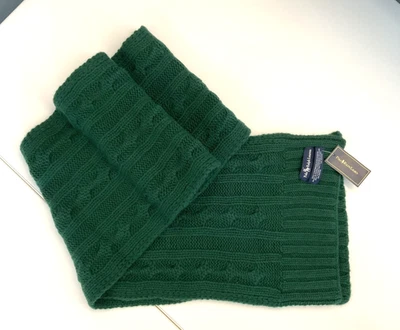 $395 Polo Ralph Lauren Cable Knit 100% Cashmere Scarf-MEN-RARE - Image 1 of 4