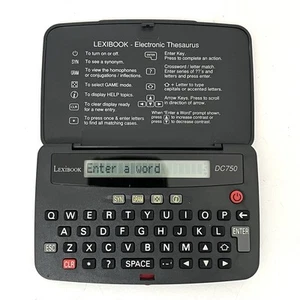 Lexibook Dizionario Elettronico Thesaurus Spellchecker Cruciverba Risolutore - DC750 - Foto 1 di 9
