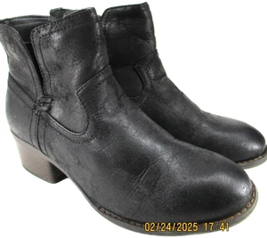 True Craft Damen-Booties schwarz Größe 9,5 M Stil WP00056W Absatz 2 Zoll hergestellt aus China - Bild 1 von 9
